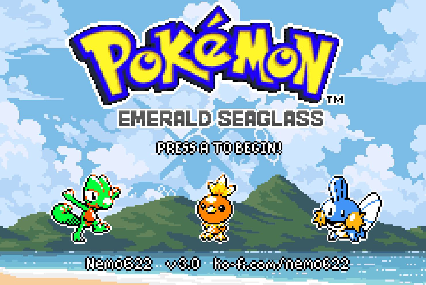 Pokémon Emerald Seaglass cover art