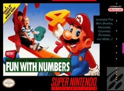 Mario's Early Years: Fun with Numbers cover art
