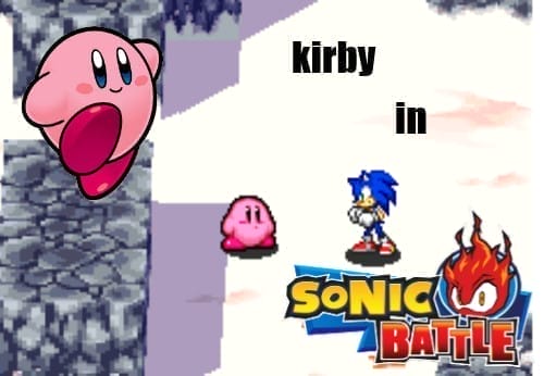 Kirby in Sonic Battle! cover art