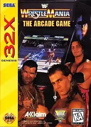 WWF WrestleMania: The Arcade Game cover art