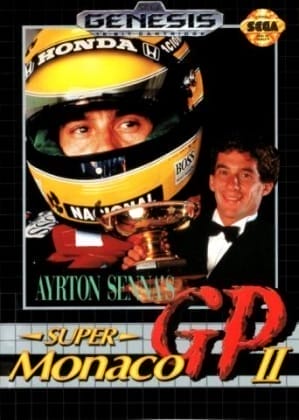 Ayrton Senna's Super Monaco GP II cover art