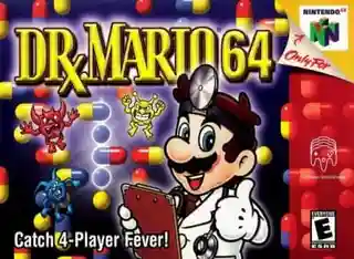 Dr. Mario 64 cover art