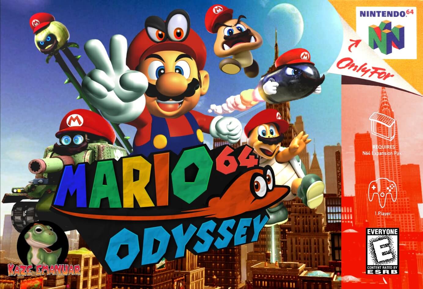 Mario Odyssey 64 cover art