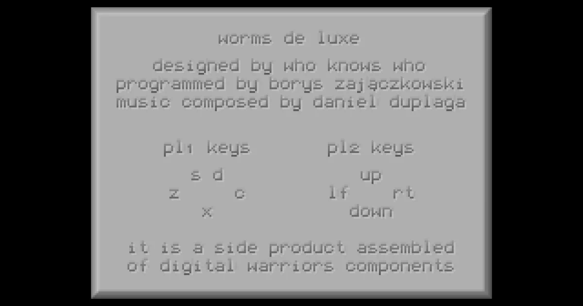Worms De Luxe cover art