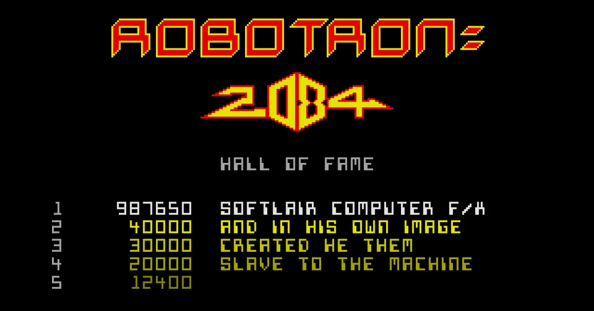 Robotron: 2084 cover art