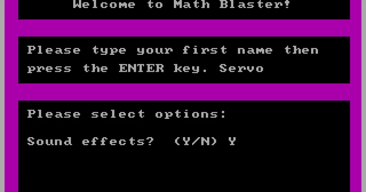 Math Blaster! cover art