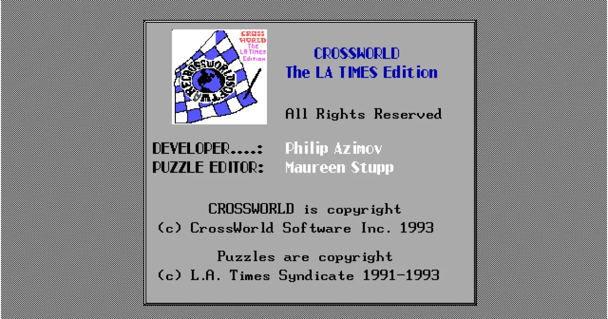 CrossWorld: The LA Times Edition cover art