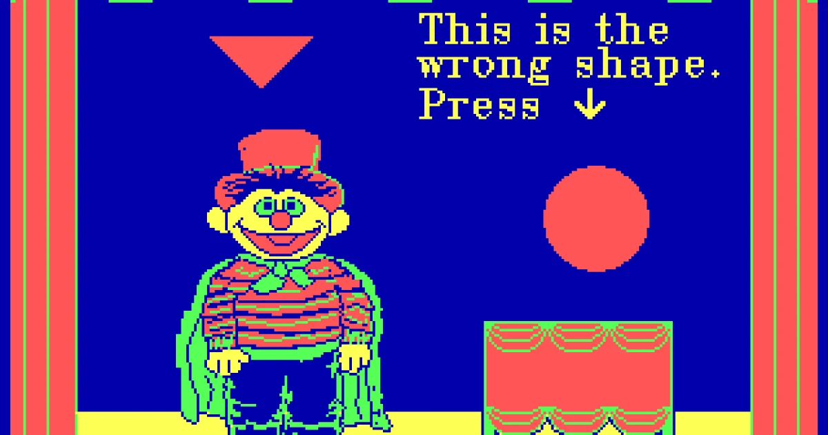 Ernie's Magic Shapes cover art