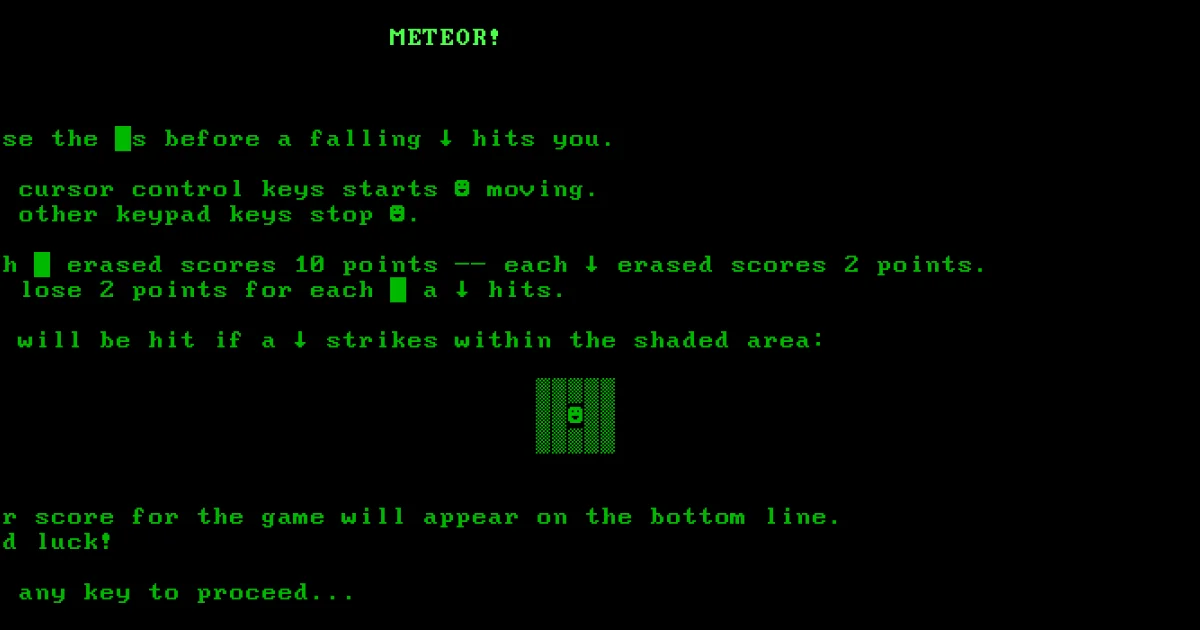 Meteor cover art