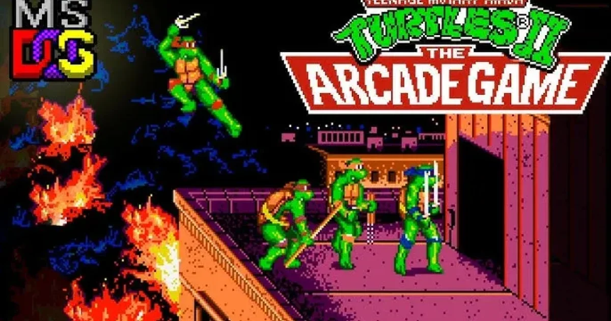 Teenage Mutant Ninja Turtles II: The Arcade Game cover art