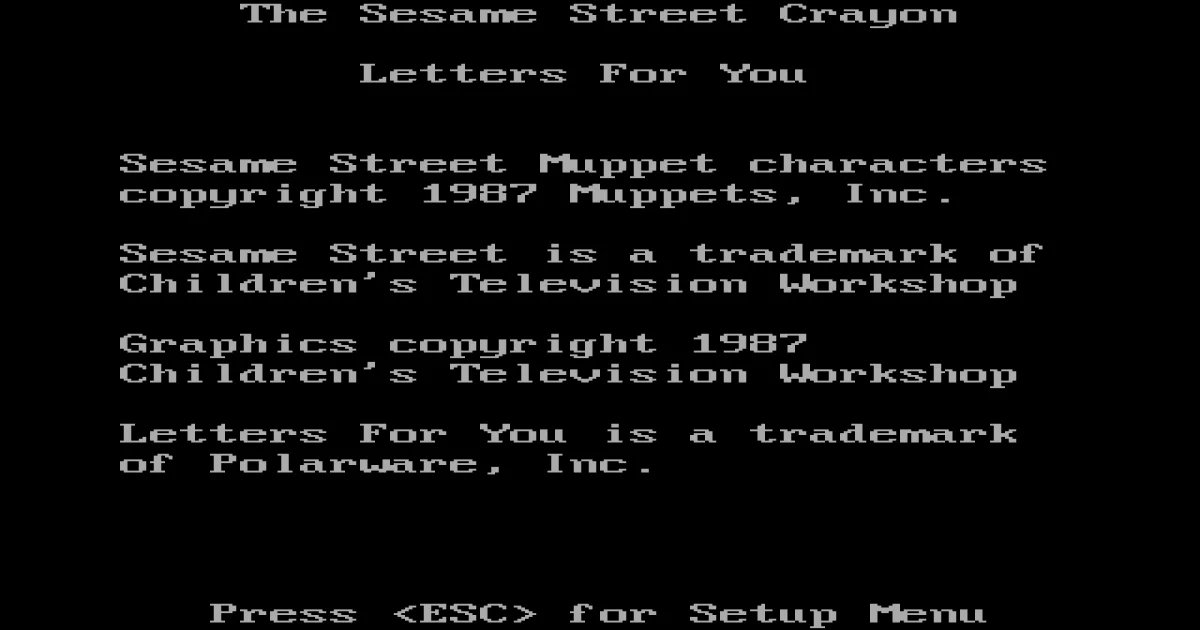 The Sesame Street Crayon: Letters For You cover art