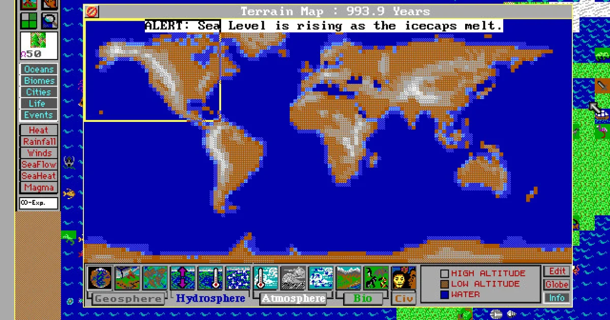 SimEarth: The Living Planet cover art