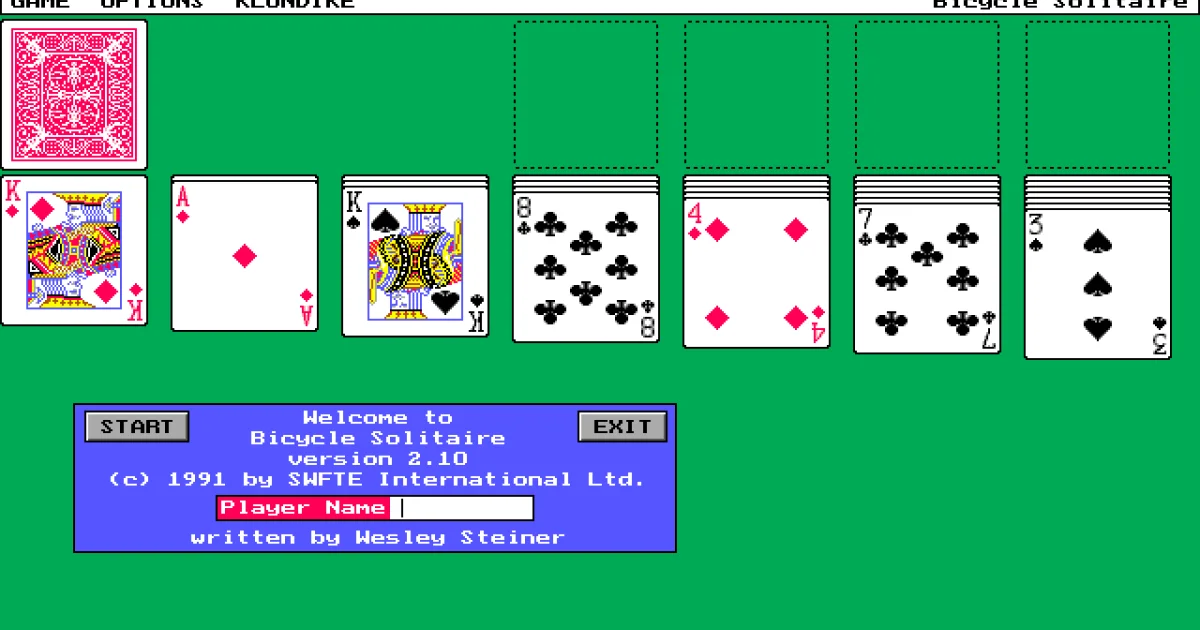 Bicycle Solitaire cover art