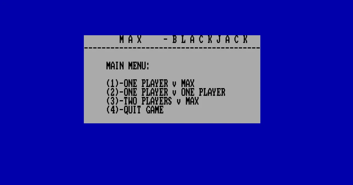 Max Blackjack cover art