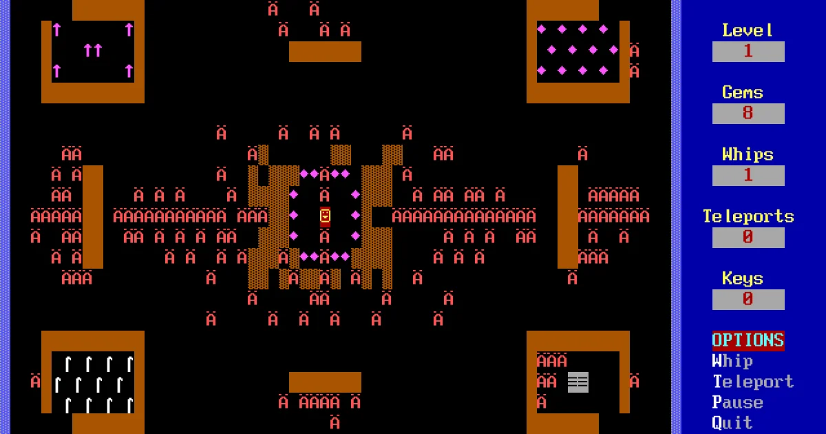 Dungeons of Kroz cover art