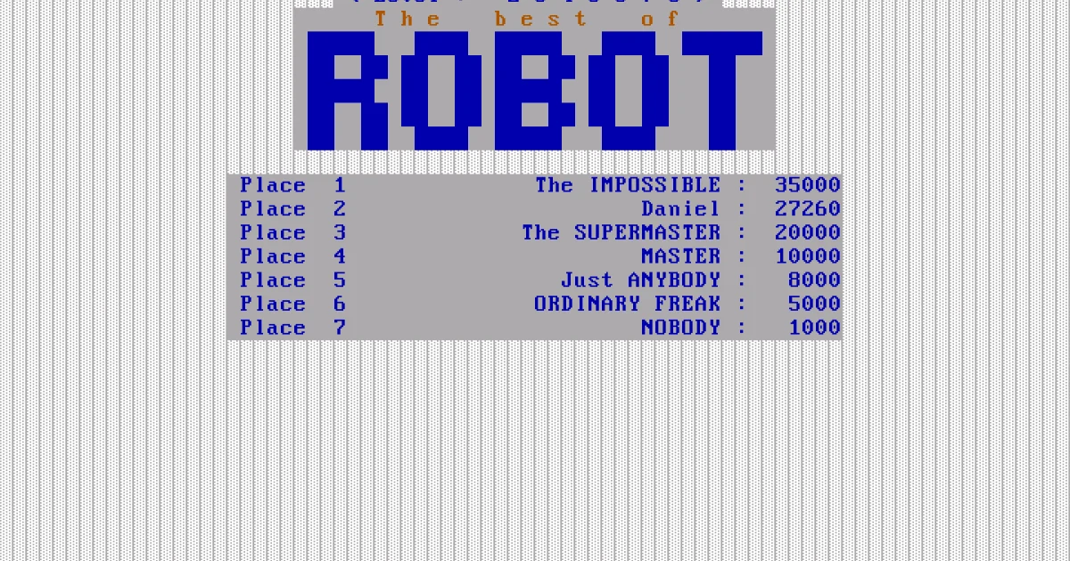Das Spiel des Robot cover art