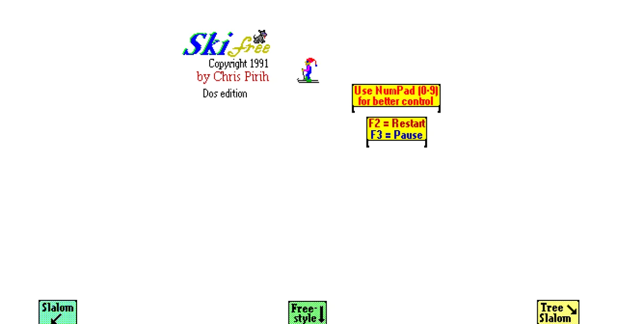 SkiFree cover art