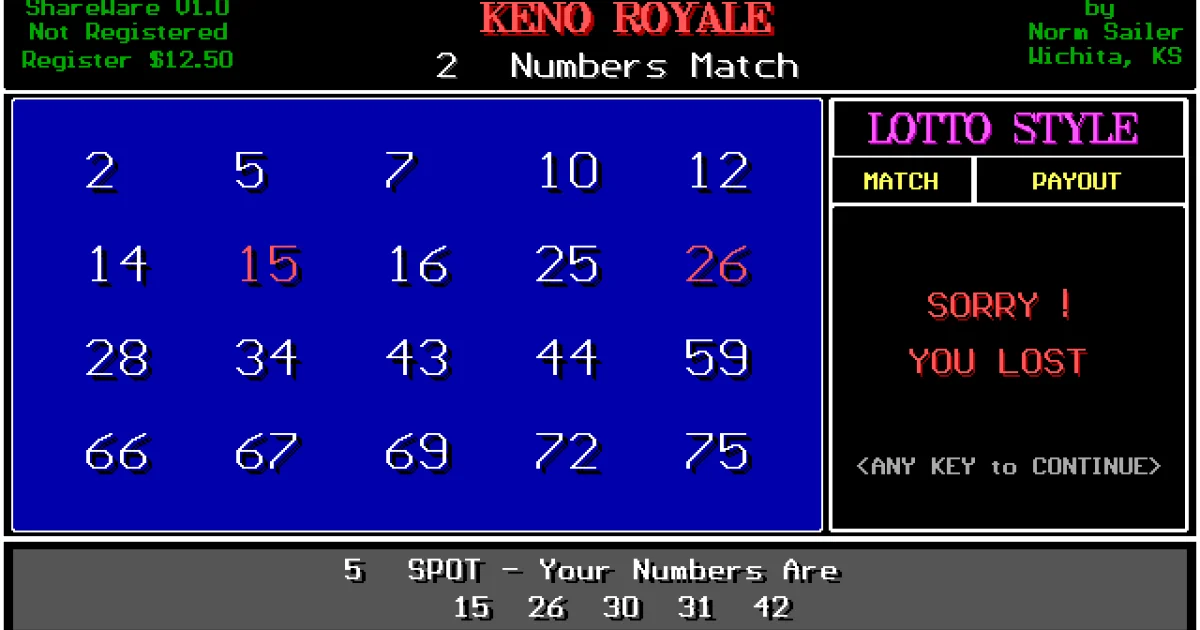 Keno Royale cover art