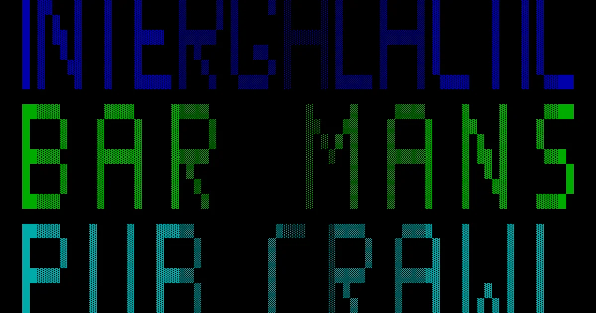 Intergalactic Bar Mans Pub Crawl cover art