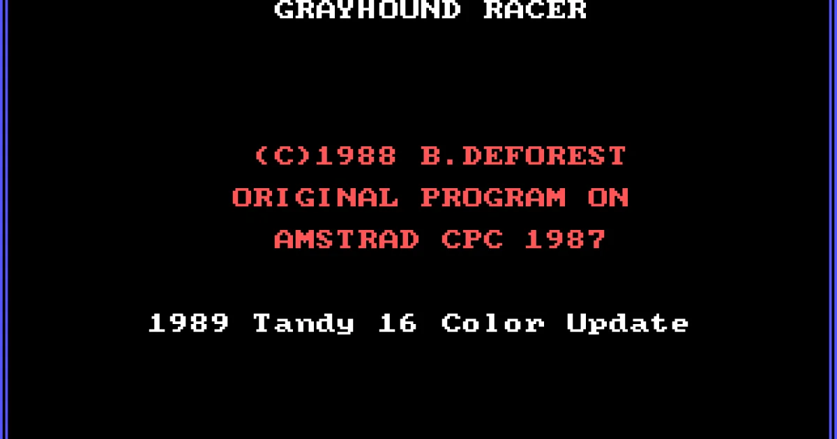 Grayhound Racer cover art