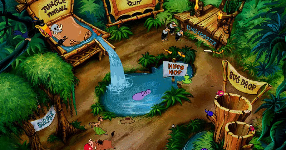 Timon & Pumbaa's Jungle Games cover art