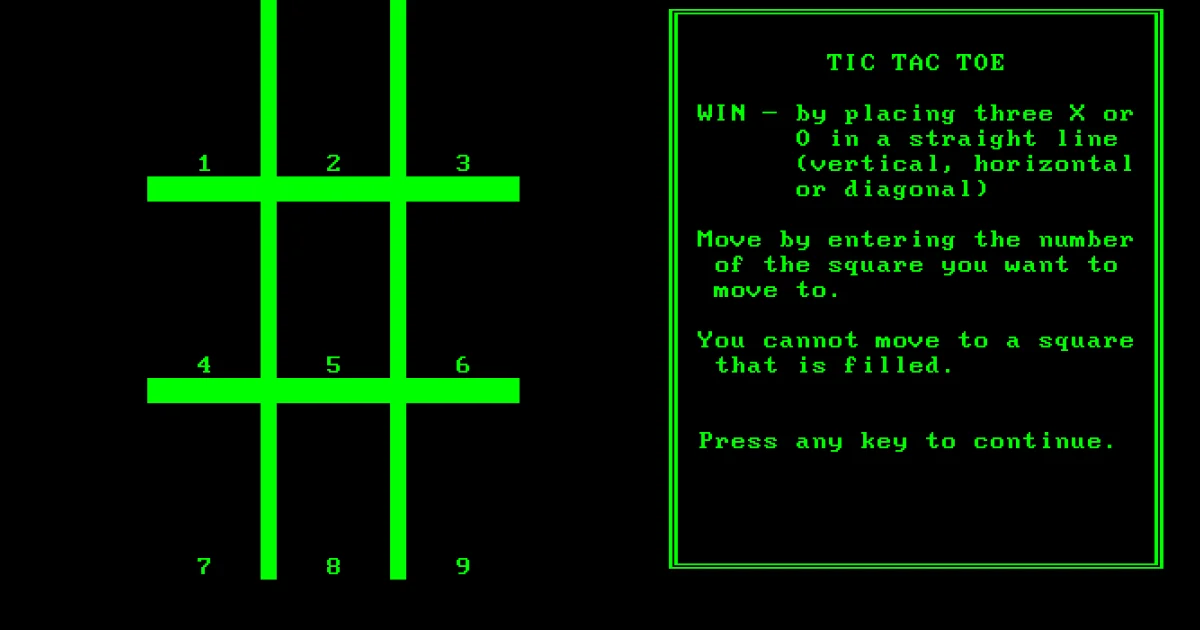 Tic Tac Toe cover art