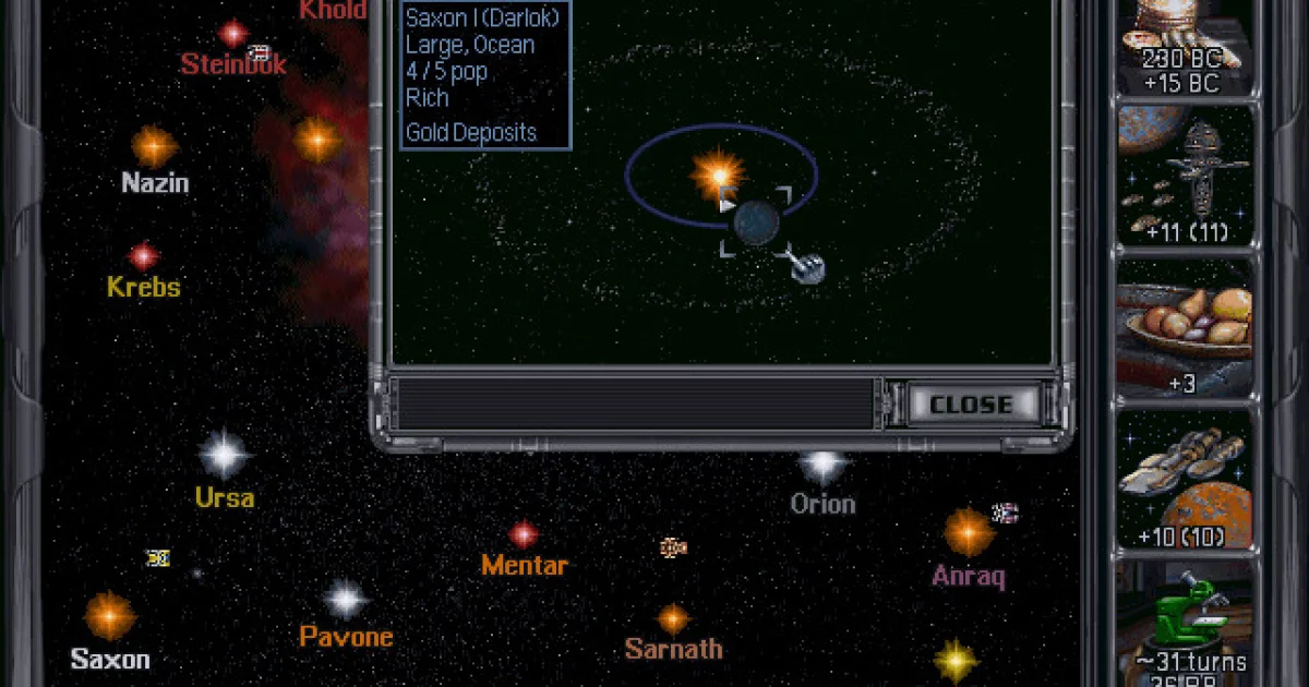 Master of Orion II: Battle at Antares cover art