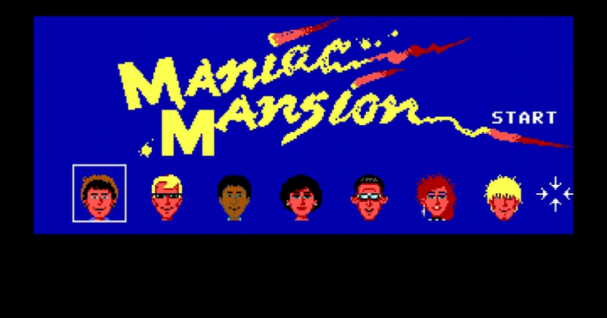 Maniac Mansion cover art