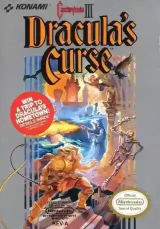 Castlevania III: Dracula's Curse cover art