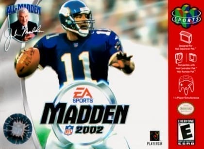 Madden NFL 2002 cover art