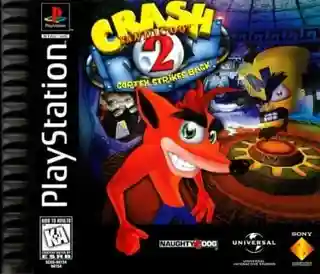 Crash Bandicoot 2: Cortex Strikes Back cover art